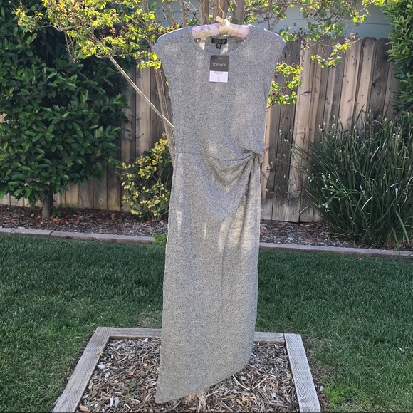 TOPSHOP Grey Dress - Picture 1 of 6